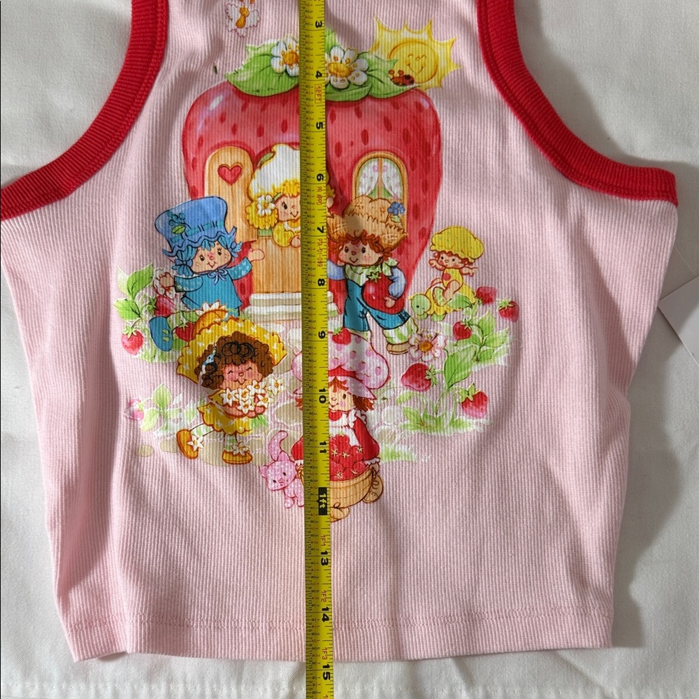 Strawberry Shortcake Pink Crop Top - Picture 4 of 5